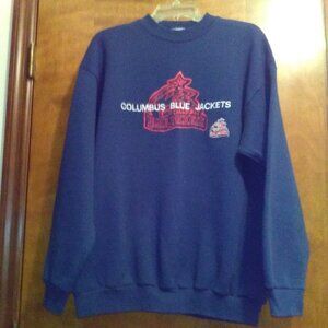 Columbus Blue Jackets embroidered sweatshirt - size Large -- Like new!